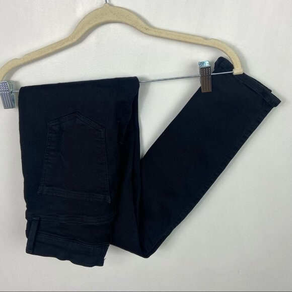 Agolde Revolve Sophie High Waist Skinny Jean Distressed Black Size 26 Moto Denim - Picture 14 of 15